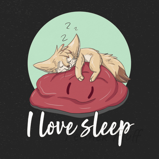 I love sleep! - Fennec Fox - Unisex t-shirt - Fennek Fluff I love sleep! - Fennec Fox - Unisex t-shirt - undefined