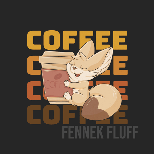 Coffee - Fennec Fox - Unisex t-shirt Fennek Fluff Fennek Fluff T-Shirt