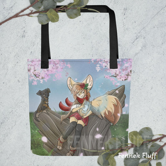 Fennec Fox Bard Girl - Tote bag Fennek Fluff Fennek Fluff Bag