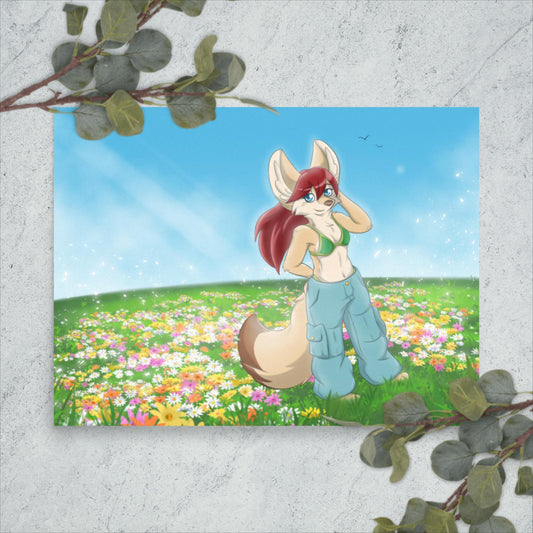 Sunny Day Fennec Fox Girl - Poster